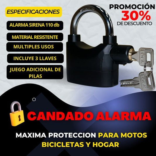 Candado Alarma Motos Bicicletas